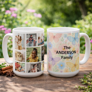 9 photos with Family Name  Coffee Mug Koffiemok