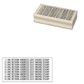 9 regels retouradres aangepast rubberstempel (Gestempeld)