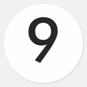 9 RONDE STICKER