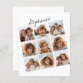 9 Square Photo Collage - Zwart-wit (Voorkant / Achterkant)