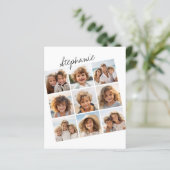 9 Square Photo Collage - Zwart-wit (Staand voorkant)