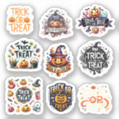 9 stickers Trick or treat (Recto)