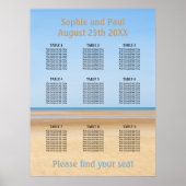 9 Table Plage Plage Tableau des sièges (Devant)