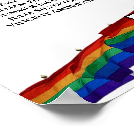 9 Tableau Arc-en-ciel Gay pride Mariage Sièges (Coin)