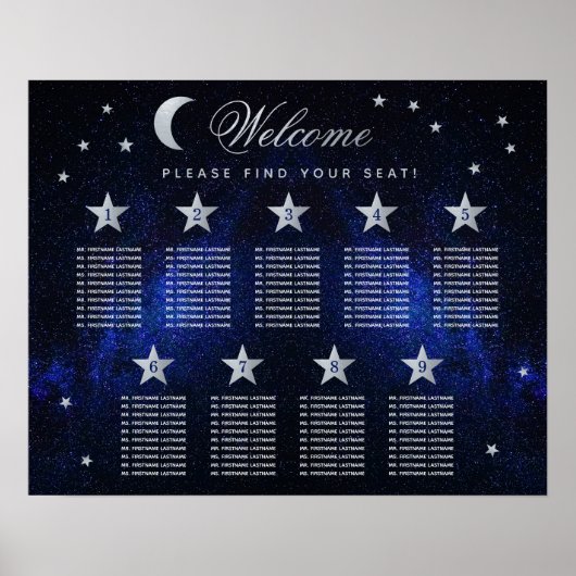 9 Tableau Étoiles Lune Mariage céleste Tableau de  (Devant)
