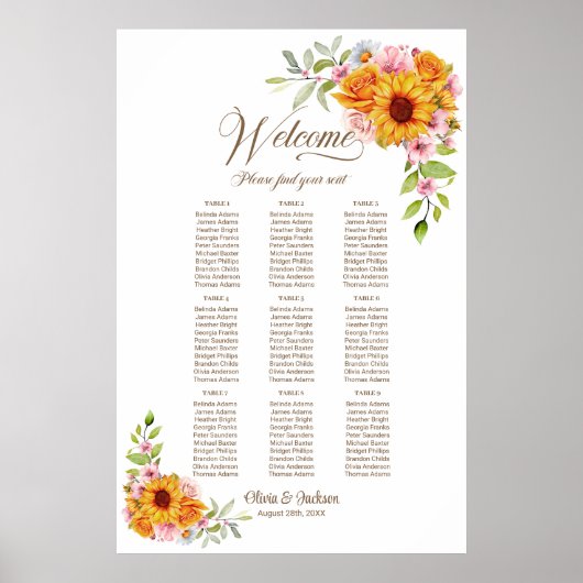 9 Tableau Mariage rose-jaune (Devant)