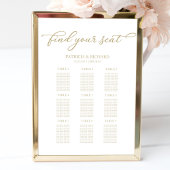 9 Tableaux Mariage Tableau Siège Chic Gold Script