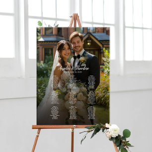 9 tables élégant tableau de sièges mariage photo