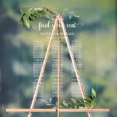 9 Tables Plan Mariage verdoyant (Neutre)