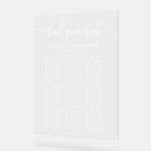 9 Tafels Elegant Bruiloft Zitschema Acryl Bord (Hoek)