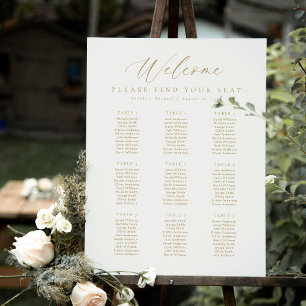 9 Tafels Welkom Zitplaats Chart Poster