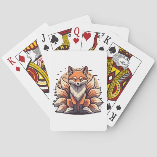 9 Tailed Fox Spirt Pokerkaarten (Achterkant)
