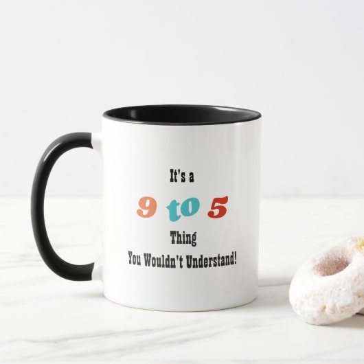 9 tot 5 Mok (Met donut)