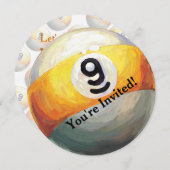 9 Uitnodiging voor ball Party (Voorkant / Achterkant)