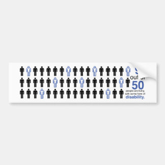 9 van de 50 bumpersticker