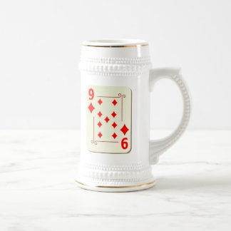 9 van de Diamonds-speelkaart Bierpul