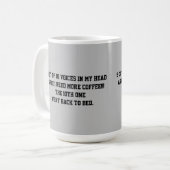 9 voix sur 10 dans ma tête COFFEE MUG (Devant gauche)