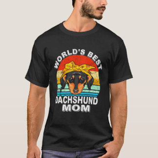 9 Werelds Beste Dachshund Vader Vintage 596 T-shirt