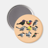 9 Zuid-Oost-Amerikaanse achtertuin Magneet (Voorkant / Achterkant)