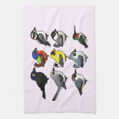 9 Zuid-Oost-Amerikaanse achtertuin Theedoek (Verticaal)