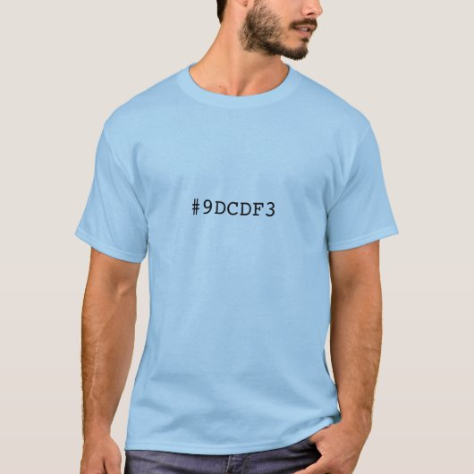 #9DCDF3 T-SHIRT (Voorkant)