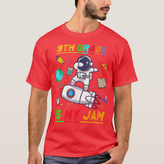 9de graad is mijn Jam Astronaut terug naar school  T-shirt