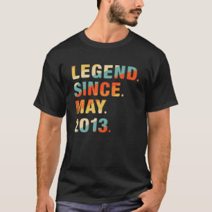 9de verjaardag geeft 9 jaar oude leggende sinds 20 t-shirt