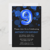 9de verjaardag van de Kinder Blauwtgoedpartij Kaart (Voorkant)