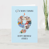 9e anniversaire Carte photo (Devant)