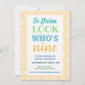 9e anniversaire Invitation (Devant)