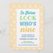 9e anniversaire Invitation (Devant / Derrière)