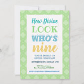 9e anniversaire Invitation discours (Devant)