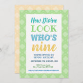 9e anniversaire Invitation discours (Devant / Derrière)