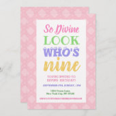 9e anniversaire Invitation Slogans (Devant / Derrière)