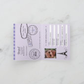 9E anniversaire Paris Passport Invitation (Intérieur)