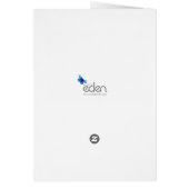 9e carte d'anniversaire mariage Lapis Lazuli bleu (Dos)