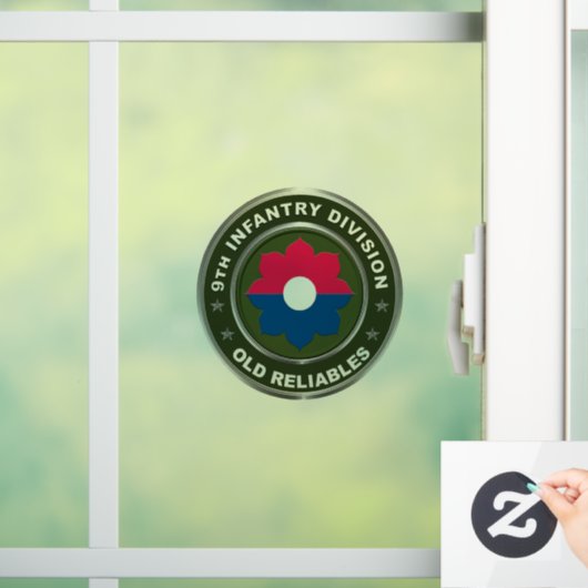 9e infanteriedivisie raamsticker (Huis)