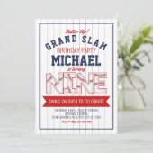 9e Invitation d'anniversaire de baseball (Debout devant)