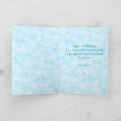 9e kleindochter Blue Fairy Verjaardag Kaart (Binnen)