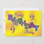 9e partijenuitnodiging kaart (Voorkant)