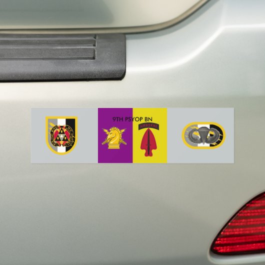9E PSYOP BATTALION BUMPERSTICKER (Op auto)