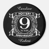 9e trouwdag magneet (Voorkant)