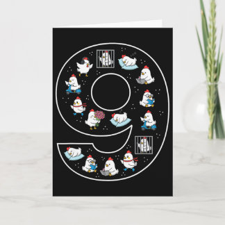 9e verjaardag 9 jaar oude kip jongens meisjes boer kaart