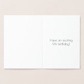 9e verjaardag ~ Art Deco Style "9" en aangepaste n Folie Kaarten (Binnen)