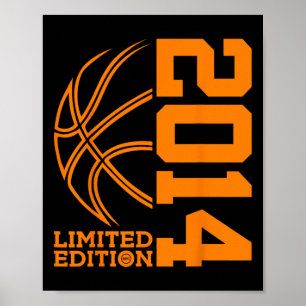9E VERJAARDAG BASKETBAL LIMITED EDITION 2014 POSTER