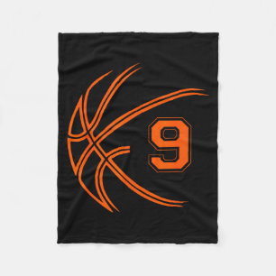 9e verjaardag basketbal negen 9 jaar oude jongens fleece deken