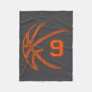 9e verjaardag basketbal negen 9 jaar oude jongens fleece deken