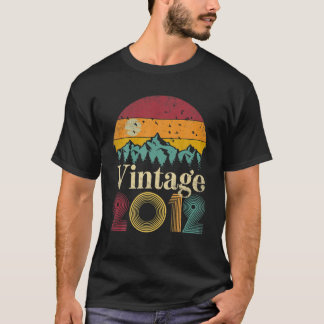9e verjaardag cadeau 2012 9 jaar oude  retro S T-shirt