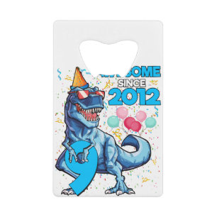 9e verjaardag Dinosaur 9 jaar Kinder Geweldige Kredietkaart Flessenopener