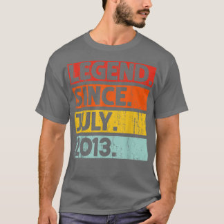 9e verjaardag: Geschenken sinds juli 2013 9 jaar T-shirt